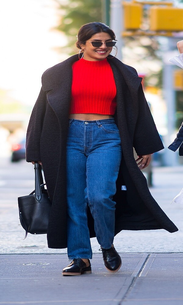 Priyanka Chopra In Red Sweater