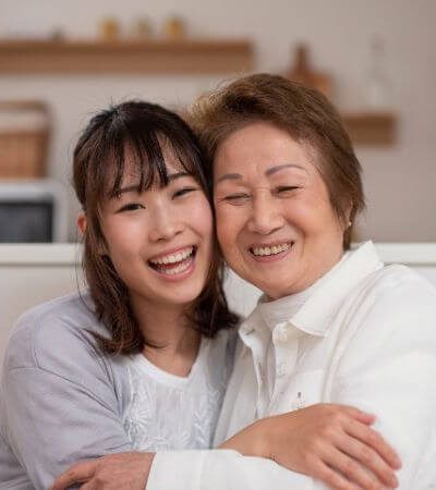 mother and daughter