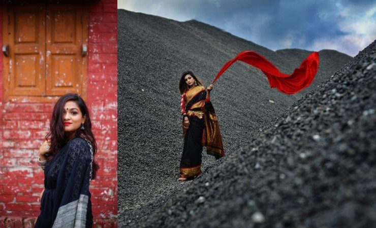 Black saree