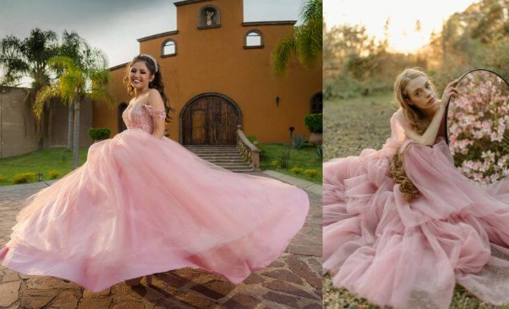 pink blush maternity dress